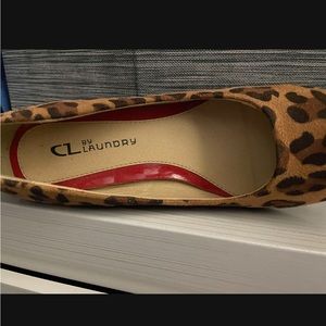 Chinese laundry suede leopard dress shoes